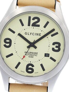 GLYCINE Inkle Sole 3849 Date beige Dial Automatic Men's Watch